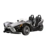 2881751_alternate2 Silver three-wheeled Polaris vehicle with two seats and sporty design.