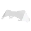 2881913-02 Transparent windshield with mounting brackets for a vehicle.