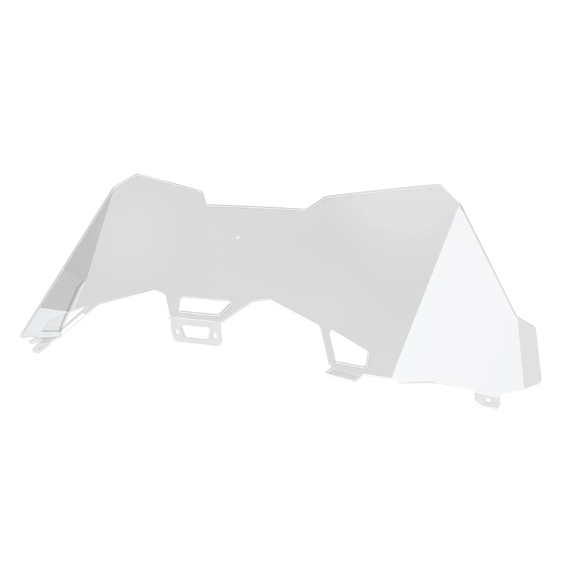 2881913-02 Transparent windshield with mounting brackets for a vehicle.