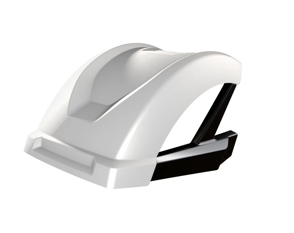 2882327-675 Modern white and black staple remover with ergonomic design.