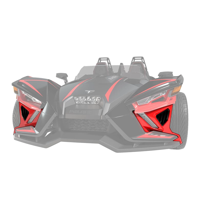 2884605-293 Front of a black and red Slingshot model