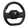2884793_alt3 A modern gaming steering wheel with control buttons and a triangular logo.