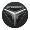 2884819-458_alt1 A sleek, modern Slingshot logo with a metallic and black design.