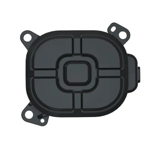 A black metal plate with curves