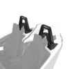 2889423_omg Two black and white seats with roll bars in a vehicle.