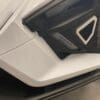 IMG_2493 Close-up of a black and white object with angular design features.