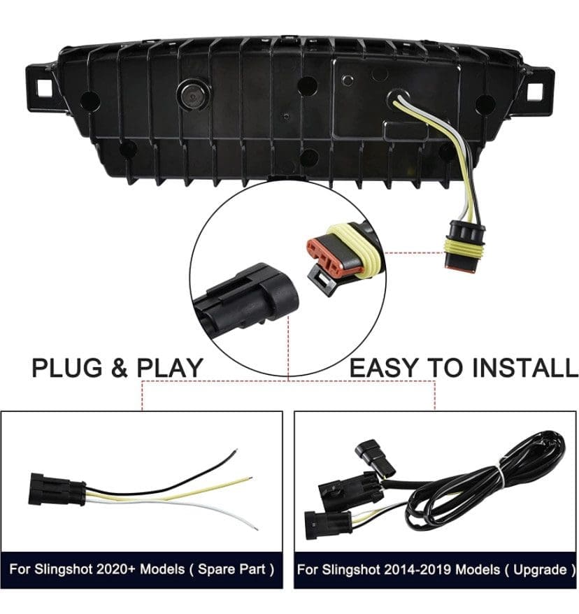 IMG_7226 Car rear backup camera with plug and play installation for easy setup.