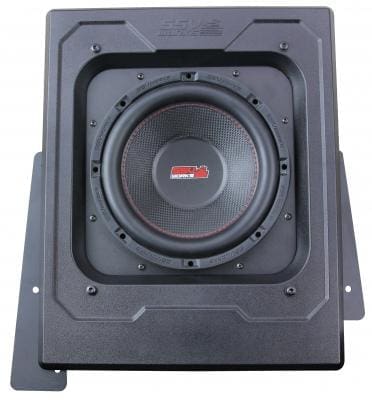 Black metal case for speakers