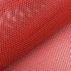 Red Close-up of red mesh fabric with a honeycomb pattern.
