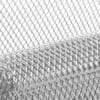 IMG_4543 Close-up of a metallic mesh roll with diamond-shaped pattern.