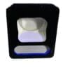 A black box with white interiors