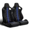 IMG_4772 Two black car seats with blue lines