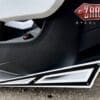 Black and white car decal