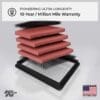 K&N air filter with 10-year/million mile warranty, handmade in the USA.