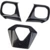 IMG_7419 Set of carbon fiber car mirror and interior trim covers.