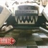 IMG_7662 Close-up of a Polaris vehicle with a custom Zarate Steel Works logo and aggressive teeth design.
