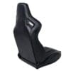 5e94a4bf-7aa3-4913-9266-fb1efe2143bb Black ergonomic gaming chair with a sleek design and cutout handle.
