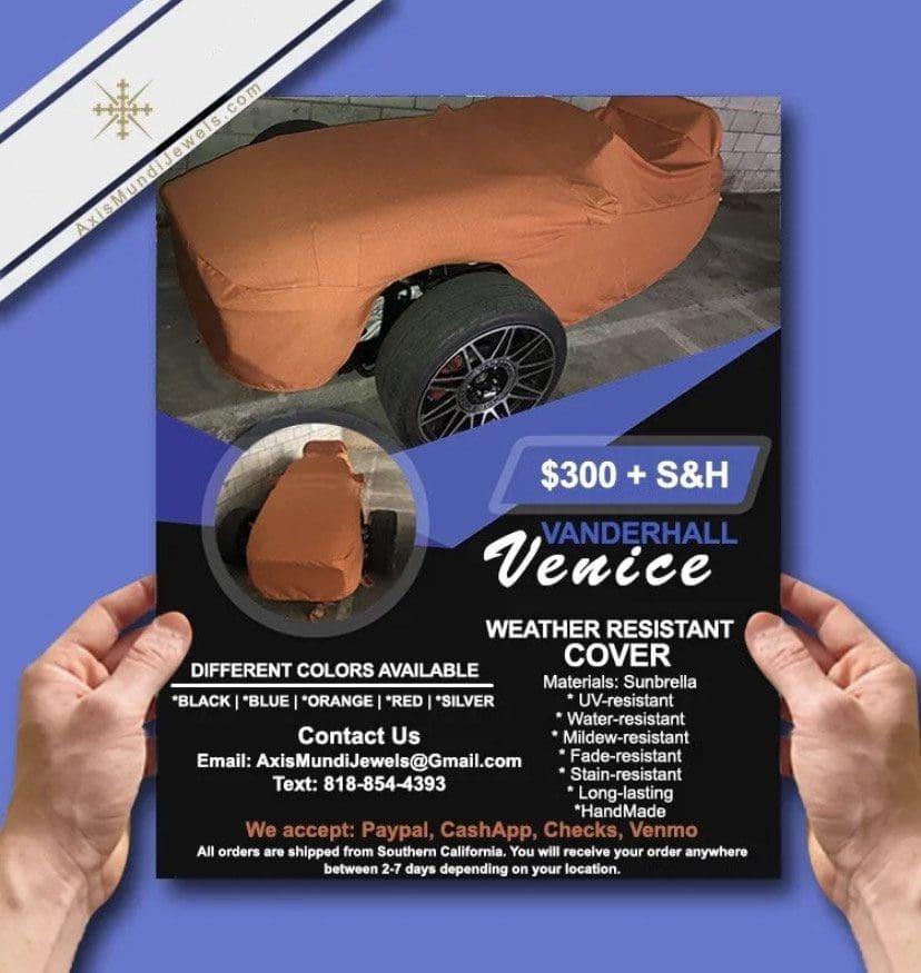 IMG_8045 Vanderhall Venice Weather Resistant Car Cover