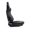 d3797e71-2e87-422c-9153-08062dcedc2d A sleek black racing-style car seat with ergonomic design.