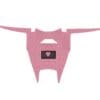 pink A stylized pink bull with a diamond on its forehead.
