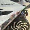 Rear Deck lid Acrylic Spoiler Clear And Frosted Led light strip