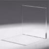 Clear A transparent glass panel casting a shadow on a gray surface.
