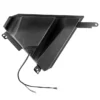 SLG-FKP6-BACK-DRIVER_700x Black triangular automotive part with wiring connectors.
