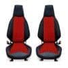red Slingshot F1-Ultra Series Premium Leather Diamond Pattern Seat Covers