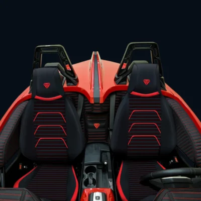 Slingshot F1-Supreme Series Premium Leather Stripe Pattern Seat Covers