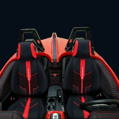 F1Mats Polaris Seat covers stripe