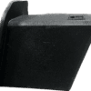 IMG_6791 A black rectangular object with a textured surface and a protruding edge.