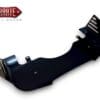Vanderhall Front Lower Splitter - Carmel (2019 -Current) Close-up of a black automotive bracket with mounting holes and tabs.