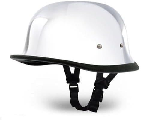 German Half Helmet Chrome side